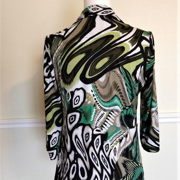 Essentials By Milano 3/4 sleeve blouse - Picture 3 of 4